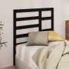 Stylish Black Pine Bed Headboard 96x4x104 cm | HipoMarket