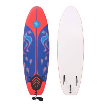 Surfboard Blue and Red 170 cm - Ideal for Beginners