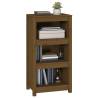 Book Cabinet Honey Brown - Solid Pine Wood, 50x35x97 cm