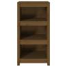 Book Cabinet Honey Brown - Solid Pine Wood, 50x35x97 cm