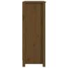 Book Cabinet Honey Brown - Solid Pine Wood, 50x35x97 cm