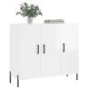 High Gloss White Sideboard | 90x34x80 cm | Durable Design