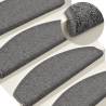 Carpet Stair Treads 15 pcs Dark Grey 65x24x4 cm Colour dark grey 1 Size 65 x 24 x 4 cm Quantity in Package 15 