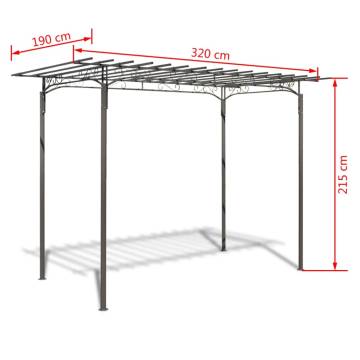 Rose Arch Garden Arbor - Elegant Steel Decoration for Your Garden