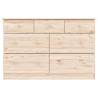 Chest of Drawers ALTA - Solid Pine Wood Storage 112x35x73 cm