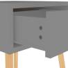 Stylish Grey Bedside Cabinets - 2 pcs Engineered Wood | HipoMarket