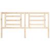 Elegant Solid Wood Pine Bed Headboard - 186x4x100 cm