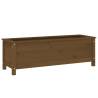 Garden Raised Bed Honey Brown 119.5x40x39 cm - Solid Pine