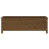 Garden Raised Bed Honey Brown 119.5x40x39 cm - Solid Pine