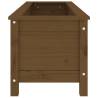 Garden Raised Bed Honey Brown 119.5x40x39 cm - Solid Pine