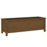 Garden Raised Bed Honey Brown 119.5x40x39 cm - Solid Pine