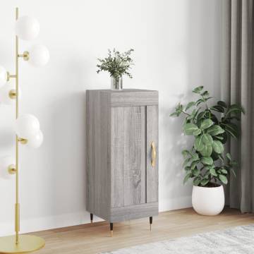 Stylish Grey Sonoma Sideboard - 34.5x34x90 cm | HipoMarket