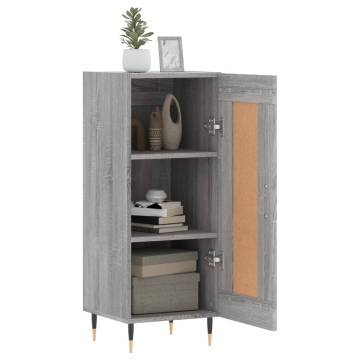 Stylish Grey Sonoma Sideboard - 34.5x34x90 cm | HipoMarket