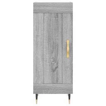 Stylish Grey Sonoma Sideboard - 34.5x34x90 cm | HipoMarket