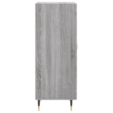 Stylish Grey Sonoma Sideboard - 34.5x34x90 cm | HipoMarket