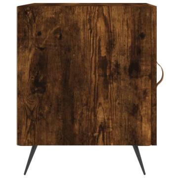 Bedside Cabinet Smoked Oak 40x40x50 cm - Modern Storage