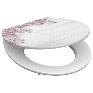 SCHÜTTE High Gloss FLOWERS & WOOD Soft-Close Toilet Seat