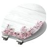 SCHÜTTE High Gloss FLOWERS & WOOD Soft-Close Toilet Seat