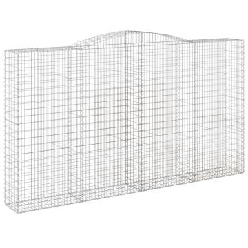 Arched Gabion Basket 400x50x220/240 cm Galvanised Iron