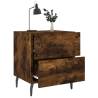 Stylish Smoked Oak Bedside Cabinets - Set of 2 | Hipo Market