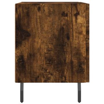 Stylish Smoked Oak Bedside Cabinets - Set of 2 | Hipo Market