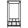 Kids Bed Frame Black 90x190 cm - Solid Pine Wood