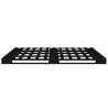 Modern Pallet Bed Black 135x190 cm Double Wood - Hipomarket