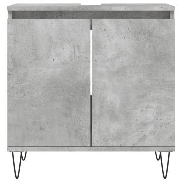 3 Piece Bathroom Cabinet Set in Concrete Grey | Hipomarket