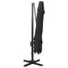 Cantilever Umbrella with Double Top - 300x300 cm Black