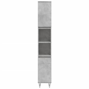 3 Piece Bathroom Cabinet Set in Concrete Grey | Hipomarket