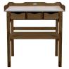 Esschert Design Potting Table with Drawers - Brown