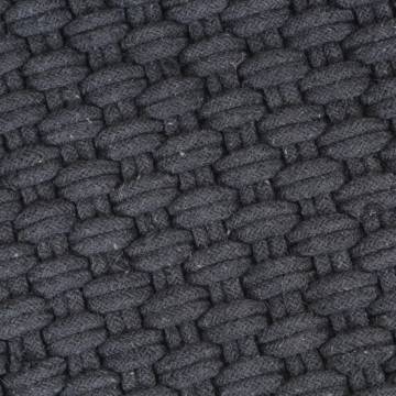 Rectangular Anthracite Cotton Rug 200x300 cm | HipoMarket