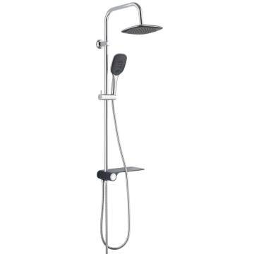 SCHÜTTE AQUASTAR Overhead Shower Set - Chrome-Anthracite