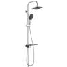 SCHÜTTE AQUASTAR Overhead Shower Set - Chrome-Anthracite