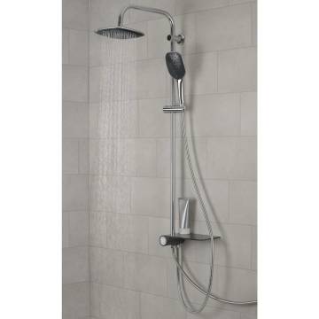 SCHÜTTE AQUASTAR Overhead Shower Set - Chrome-Anthracite