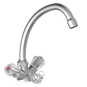 SCHÜTTE 2-Handle Basin Mixer BRILLANT - Chrome Finish