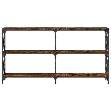 Elegant Smoked Oak Console Table - 200x28x80.5 cm | Hipo Market