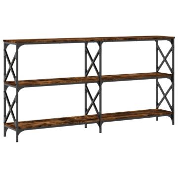 Elegant Smoked Oak Console Table - 200x28x80.5 cm | Hipo Market