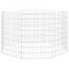 8-Panel Rabbit Cage - Galvanised Iron | HipoMarket