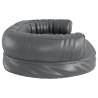 Ergonomic Foam Dog Bed Grey 88x65 cm | Faux Leather Comfort