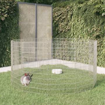 12-Panel Rabbit Cage - Spacious and Sturdy Design