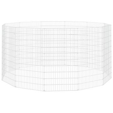 12-Panel Rabbit Cage - Spacious and Sturdy Design