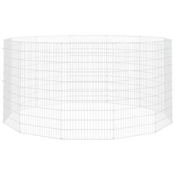 12-Panel Rabbit Cage - Spacious and Sturdy Design