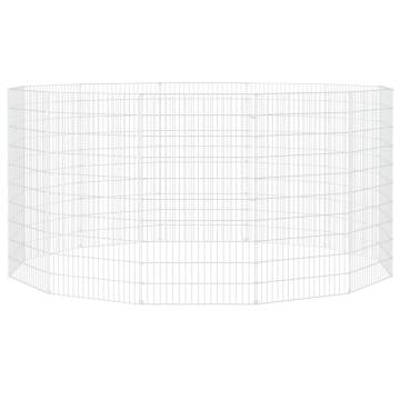 12-Panel Rabbit Cage - Spacious and Sturdy Design