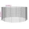 12-Panel Rabbit Cage - Spacious and Sturdy Design