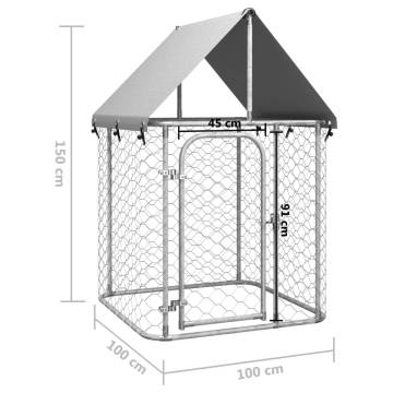 Outdoor Dog Kennel with Roof - Stylish & Secure | HipoMarket