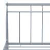 Grey Metal Bed Frame 160x200 cm - Sturdy & Stylish