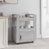 Kitchen Trolley Grey Sonoma 60x45x80 cm Engineered Wood Colour grey sonoma 