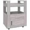 Kitchen Trolley Grey Sonoma - 60x45x80 cm Engineered Wood