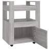 Kitchen Trolley Grey Sonoma - 60x45x80 cm Engineered Wood